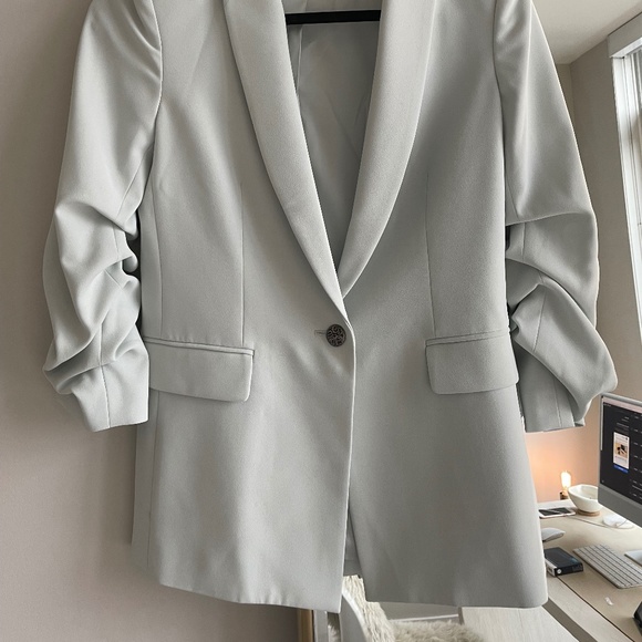 Alice and Olivia Light Blue Blazer Never Worn Size 2 - Picture 2 of 5